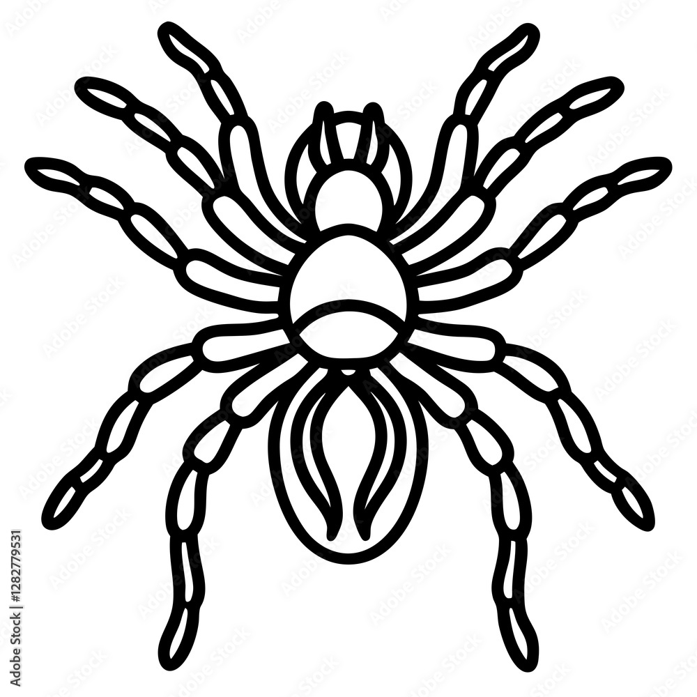 Obraz premium Spider Linework Vector