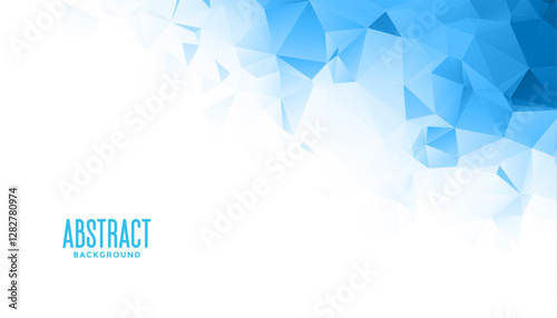 low poly style abstract and modern blue wallpaper for business backdrop