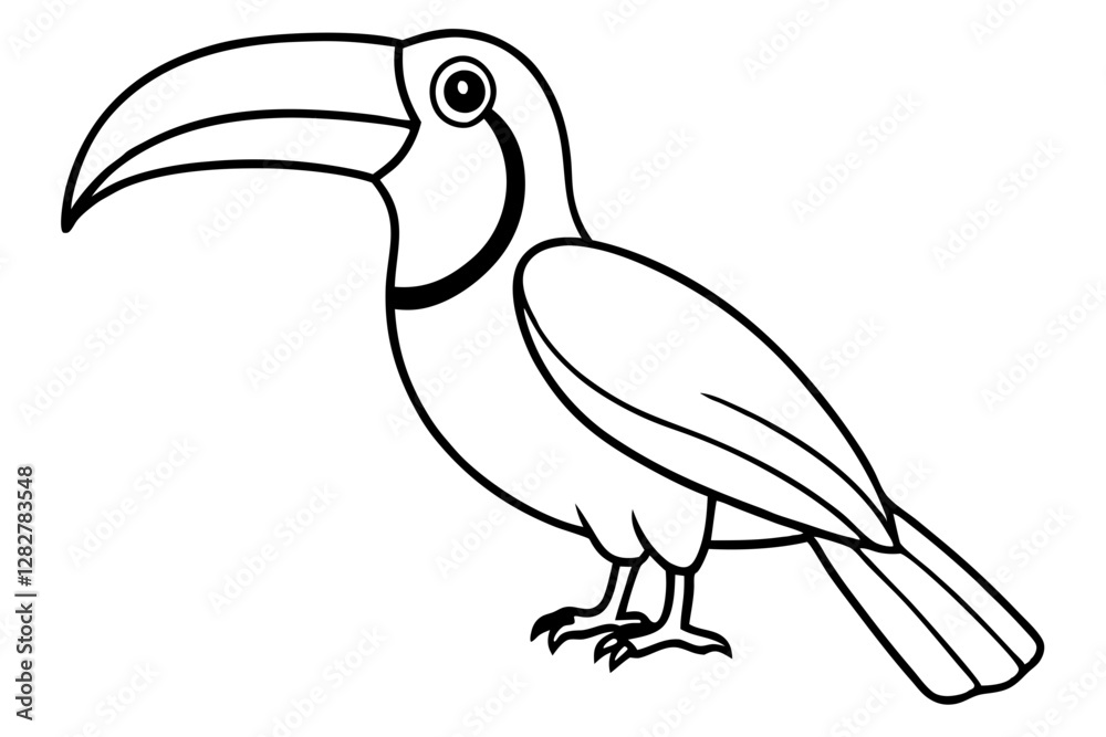 Obraz premium Stylized Toucan Vector