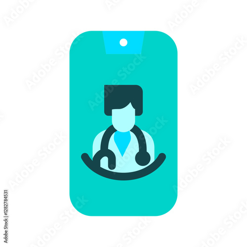 medical Video call male icon