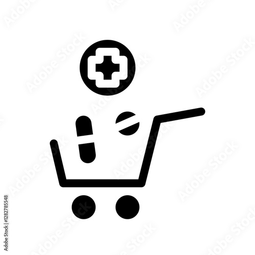 Online Pharmacy Shopping Cart icon
