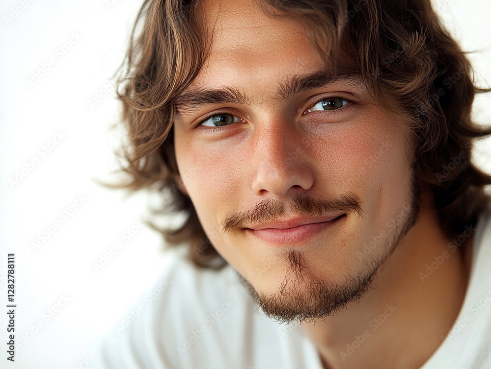 Fototapeta premium Man smiling close-up