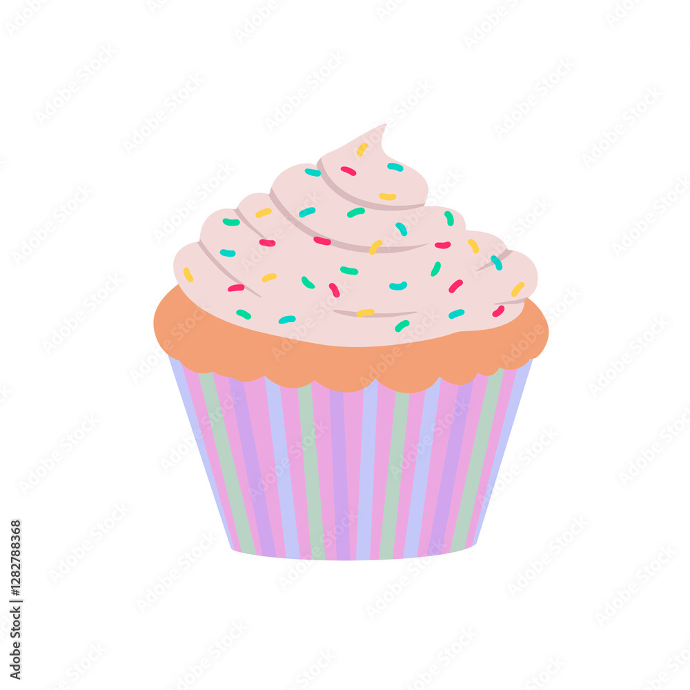 Vanilla Candy Sprinkle Cupcake Vanilla Candy Sprinkle Cupcake