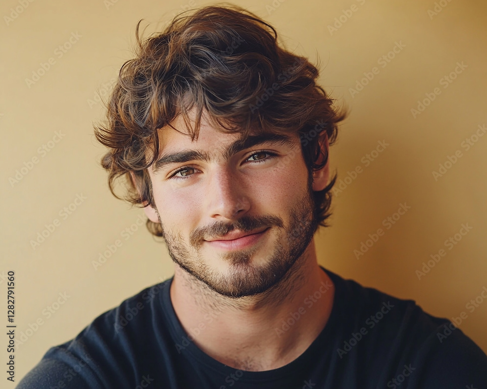 Fototapeta premium Man smiling close-up