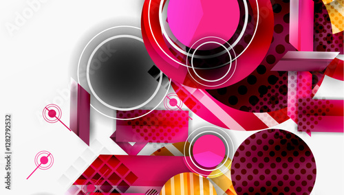 Dynamic complex geometric abstract background
