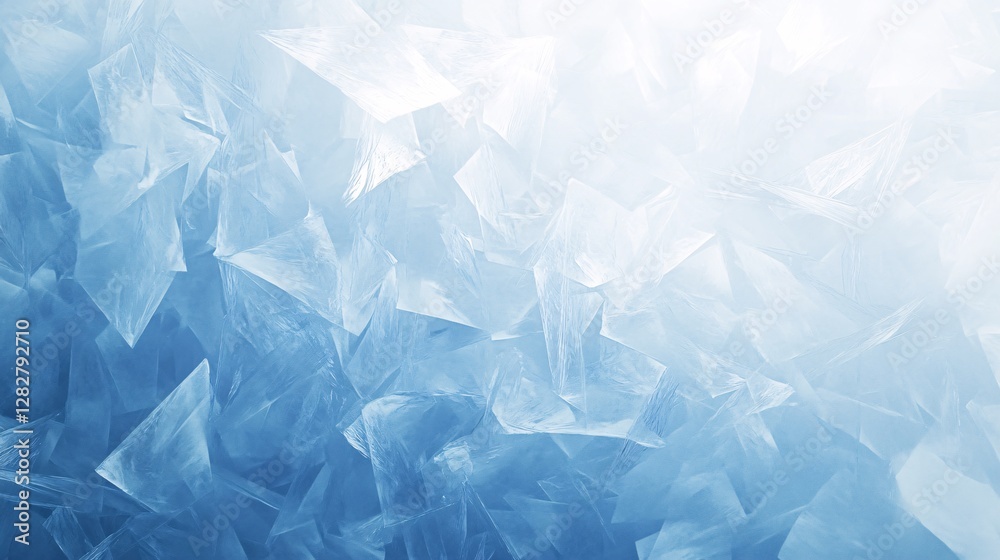 Abstract ice shard textures in frosted blue and icy white plain background Abstract ice shard textures in frosted blue and icy white plain background