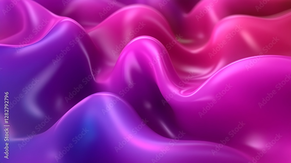 Obraz premium Abstract purple and pink liquid wave background