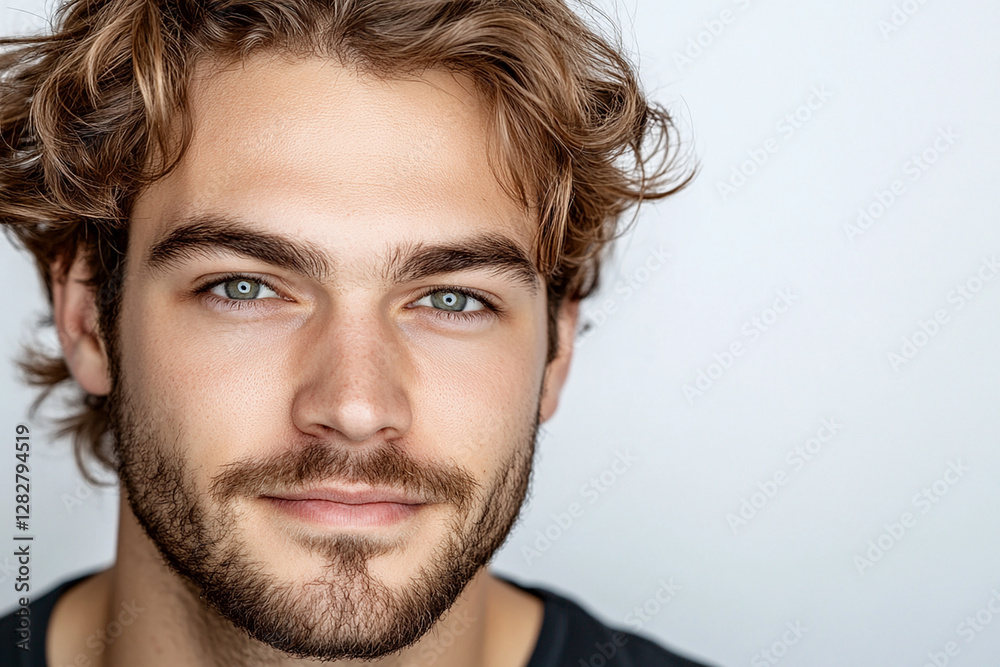 Man smiling close-up