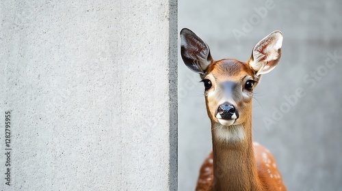 A Young Fawn's Curious Gaze photo