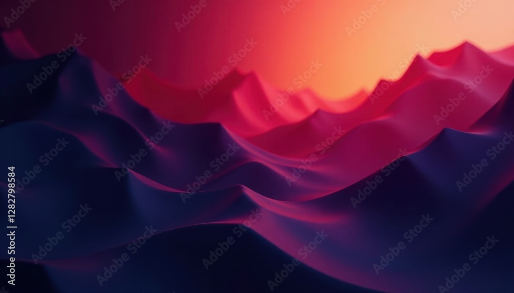 Obraz premium Jagged, black polygons, gradient depths, subtle light , digital, shadow