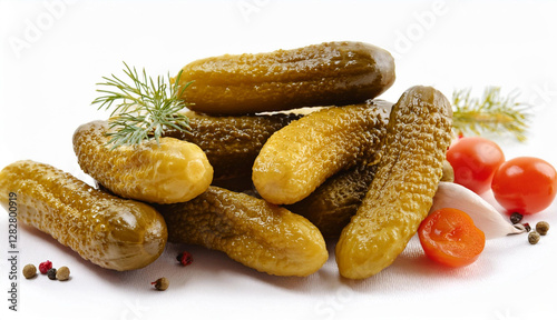 Dill Pickle on a Fork