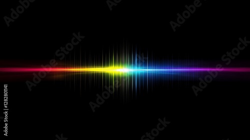 Rainbow Lightwave Abstract Background Design
