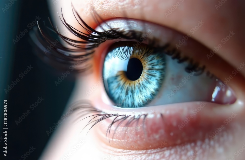 Naklejka premium female eye close-up