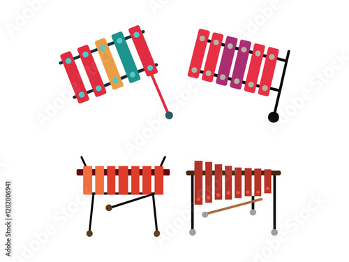 music instruments of keyboard vector