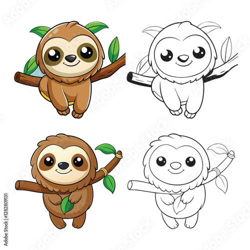 Color and Line Art: It clearly describes the two styles presented.