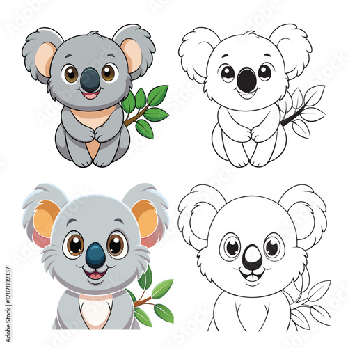 Color and Line Art: It accurately describes the two styles presented.