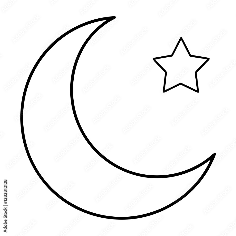 Ramadan Moon: A crescent moon symbolizing the month of Ramadan.
Ramadan Moon: A crescent moon symbolizing the month of Ramadan.