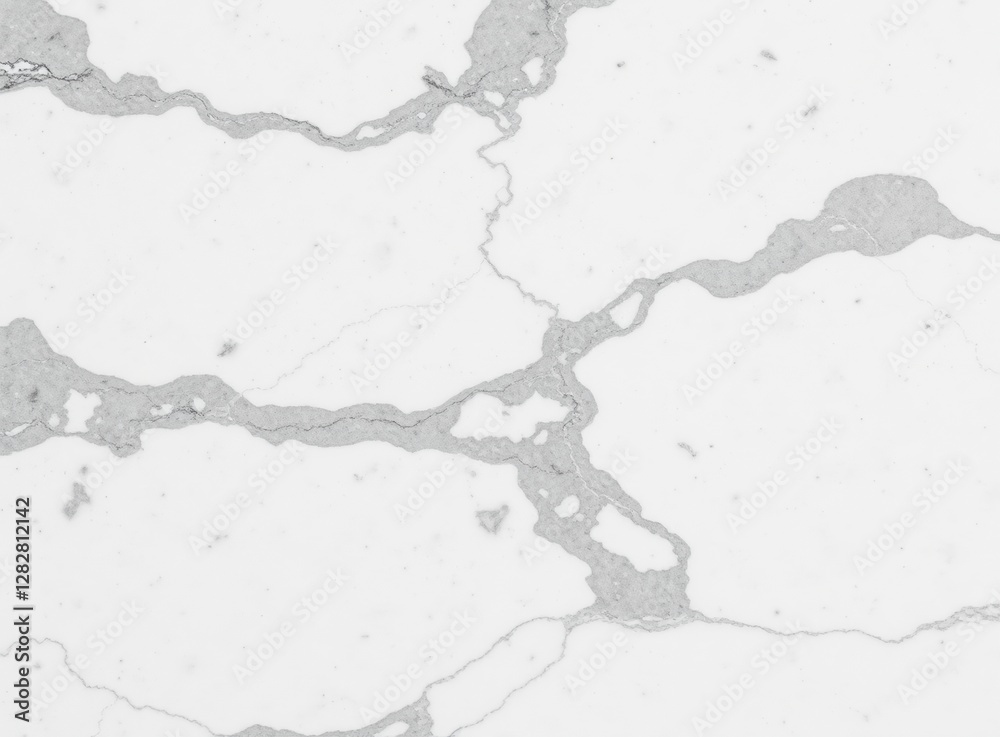 Obraz premium White Marble Surface Texture, Clean Pattern for Design Backgrounds, Mockups and Overlays