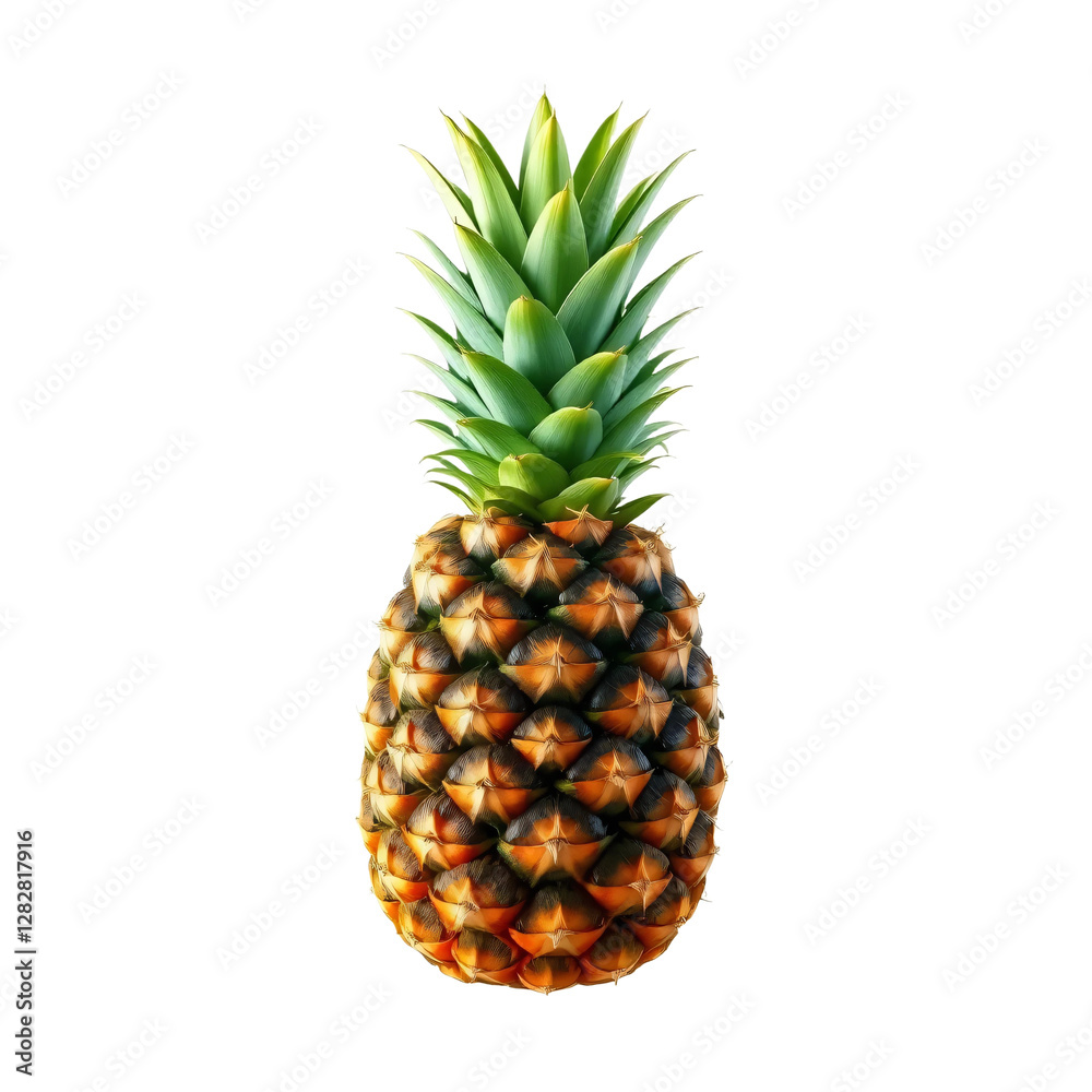 Fototapeta premium Pineapple isolated on transparent background