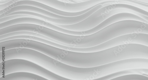 Abstract waves, grayscale texture, smooth undulating lines, flowing curves, minimalist design, subtle gradients, monochromatic pattern, organic shapes, soft ripples, silky surface, ethereal background