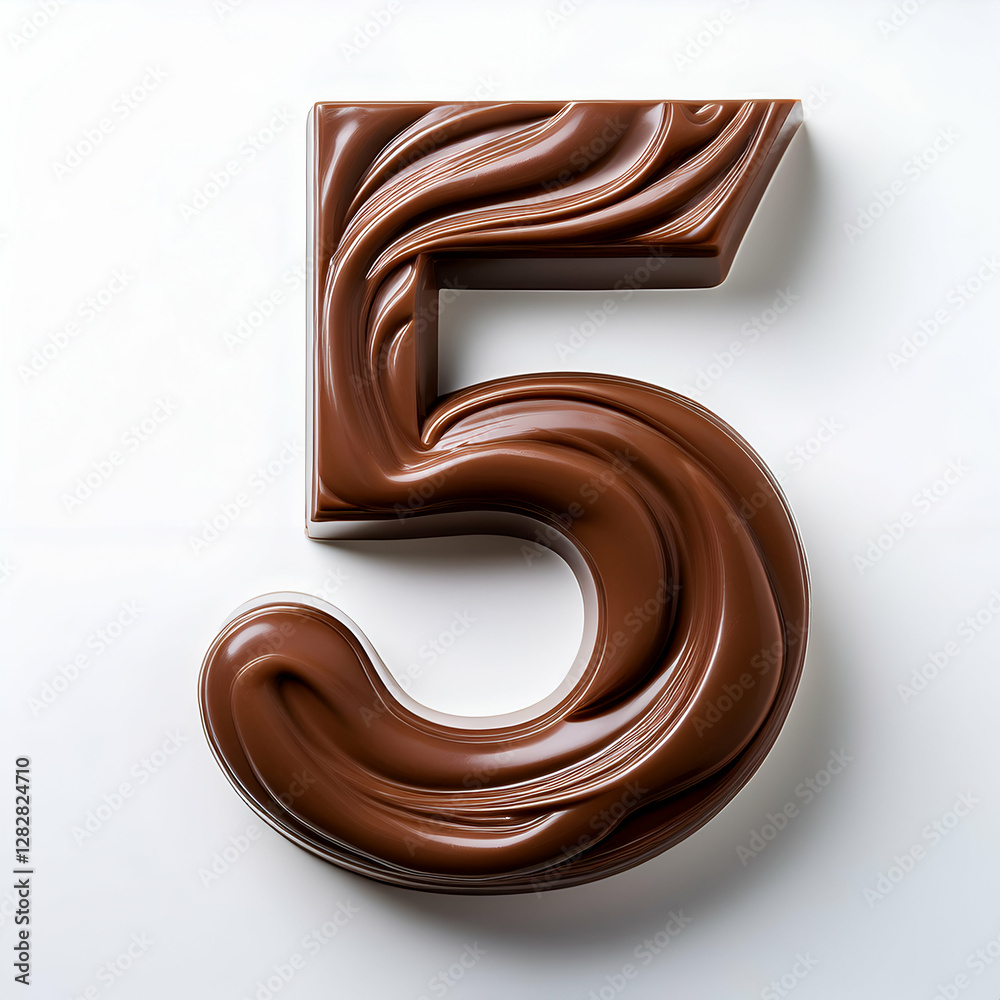 chocolate number '5' chocolate number '5'
