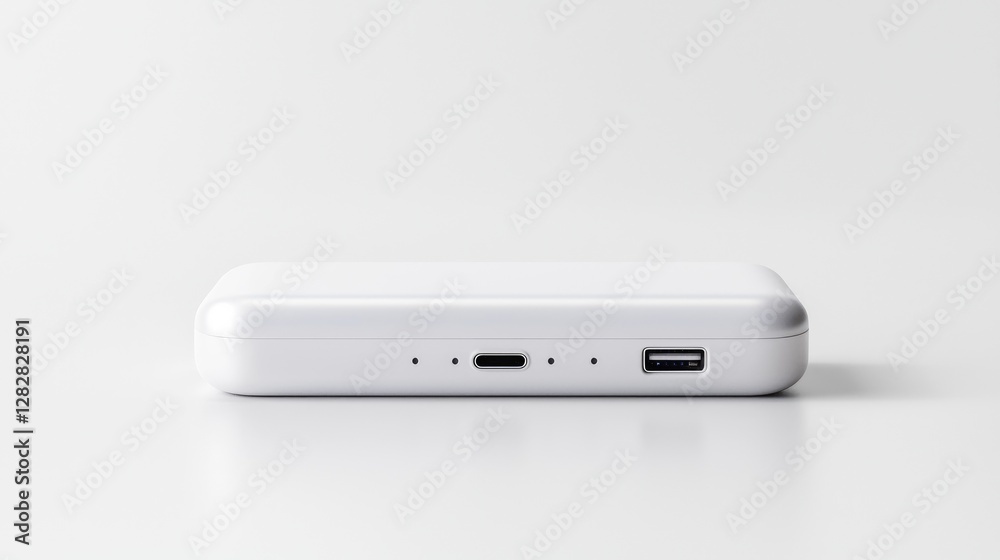 White portable charger on white background (2) White portable charger on white background (2)