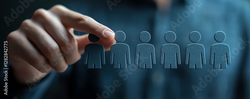 HR talent search for job position, recruitment and selection concept, evaluating soft skills and hard skills, employee match during interview process, ultrarealistic, 8K resolution