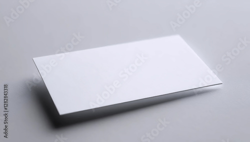 Minimalist White Business Cards Mockup