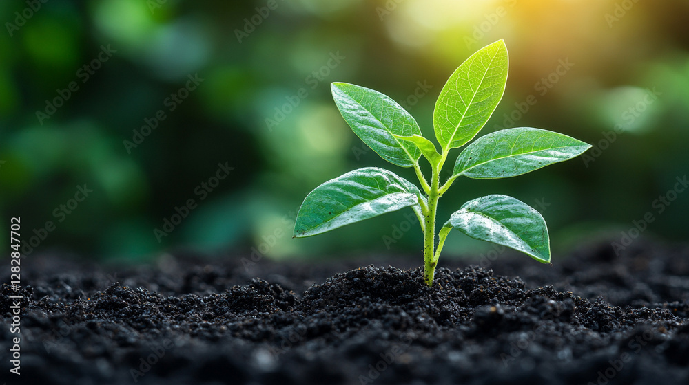 Naklejka premium Closeup of brown soil ground with rich texture, symbolizing fertility, growth, and sustainability. Represents farming, gardening, and agronomy, highlighting quality earth for sowing and plant nourishm