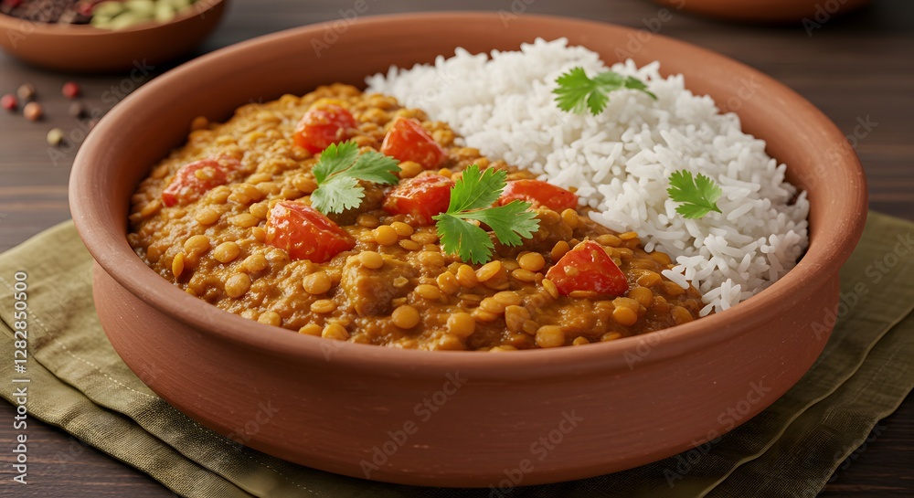Authentic Lentil Dal with Rice and Tomato Ready to Serve Authentic Lentil Dal with Rice and Tomato Ready to Serve