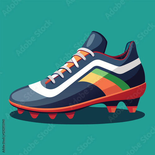 footballer boot vector