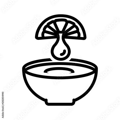 Vector black line icon for Extracts