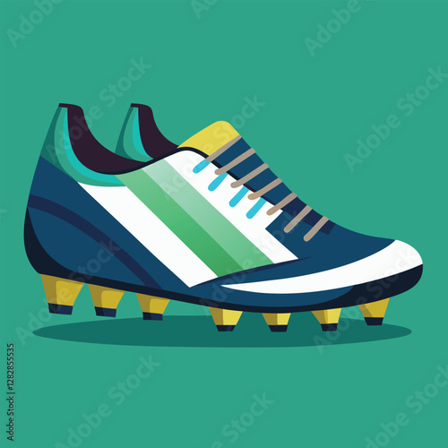 footballer boot vector