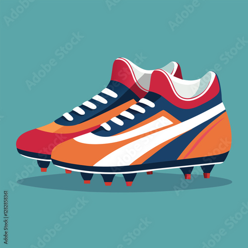 footballer boot vector