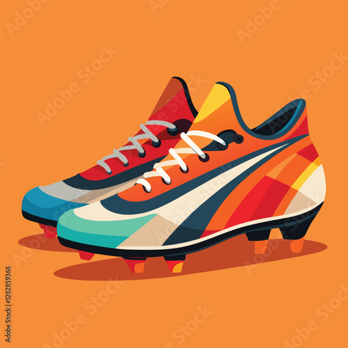 footballer boot vector