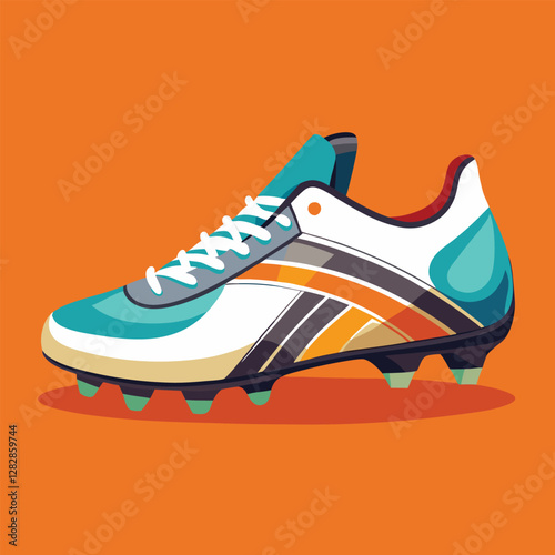 footballer boot vector
