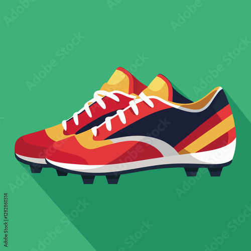 footballer boot vector