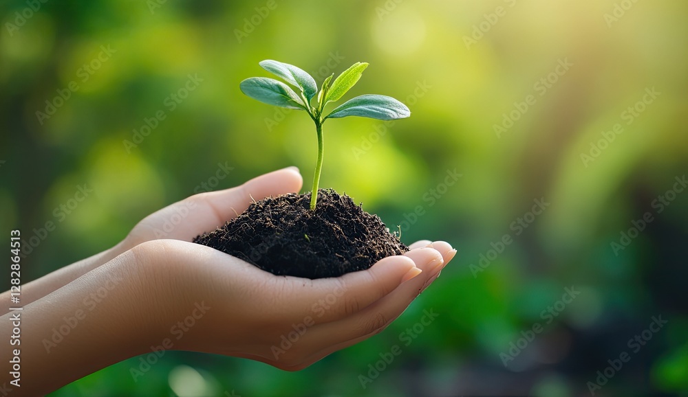 Hands holding sapling, soil, growth, sunlight, nature, environmental, conservation, website Hands holding sapling, soil, growth, sunlight, nature, environmental, conservation, website