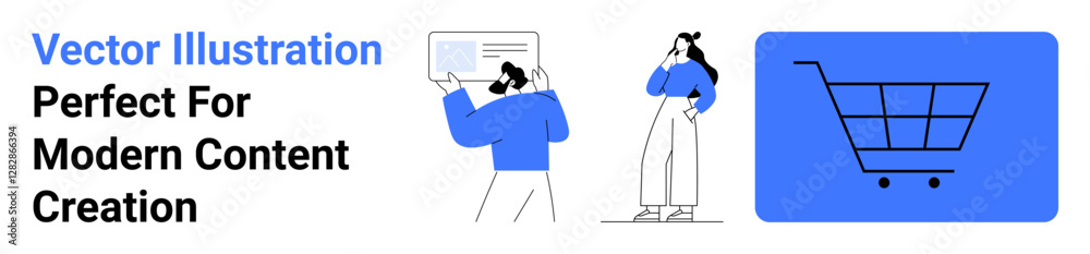 People collaborating with documents and a shopping cart emphasizing communication, teamwork, and online shopping. Ideal for business, collaboration, retail, e-commerce, marketing, technology flat People collaborating with documents and a shopping cart emphasizing communication, teamwork, and online shopping. Ideal for business, collaboration, retail, e-commerce, marketing, technology flat