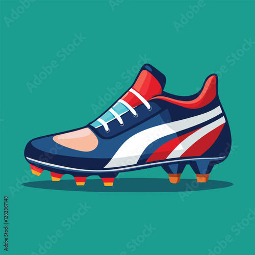 footballer boot vector