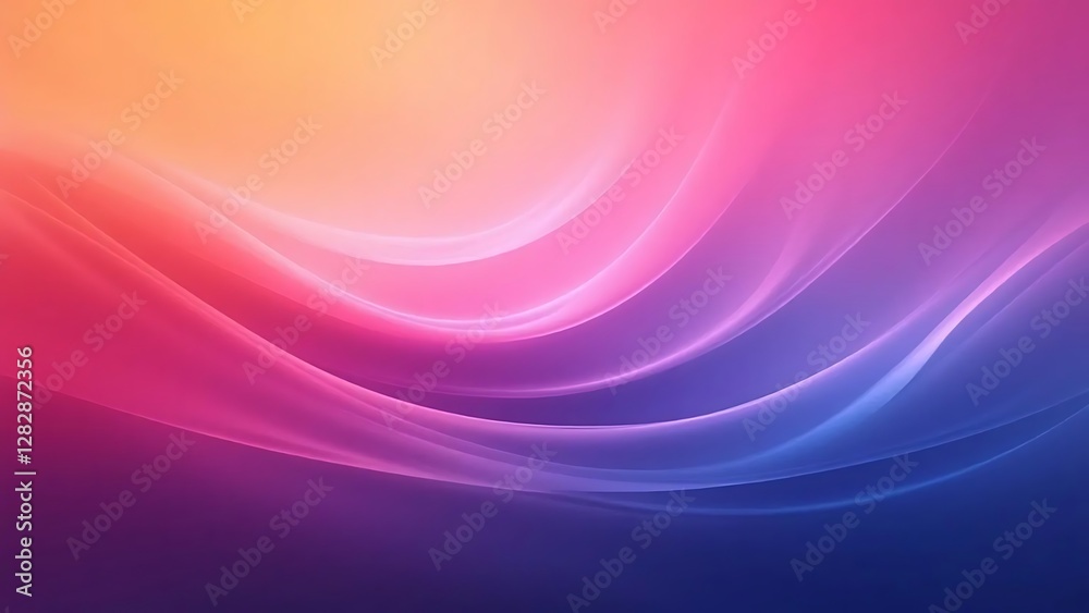 Obraz premium Abstract Colorful Waves: Pink, Purple, Blue Gradient Background