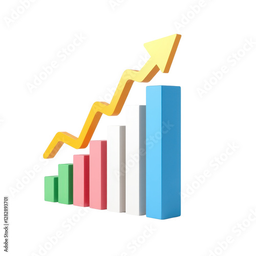 Free Download Colorful Growth Chart Illustrating Business Success and Profit Trends - GFXLoad