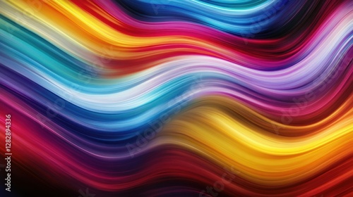Abstract colorful wavy lines background