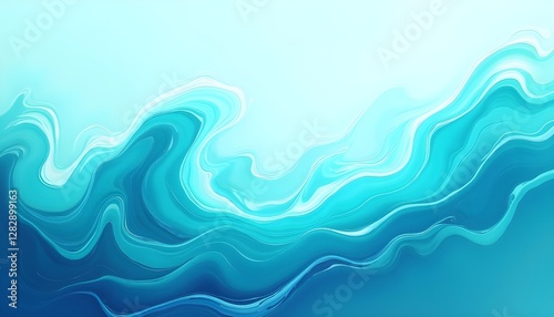 abstract blue wave background