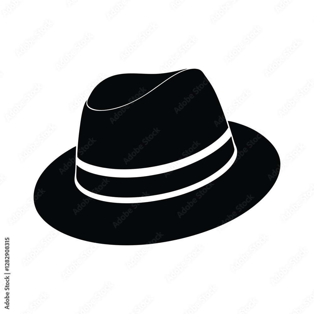 Minimalist hat silhouette vector illustration, elegant headwear icon, trendy cap design, stylish fashion accessory logo, modern headgear branding emblem.
Minimalist hat silhouette vector illustration, elegant headwear icon, trendy cap design, stylish fashion accessory logo, modern headgear branding emblem.