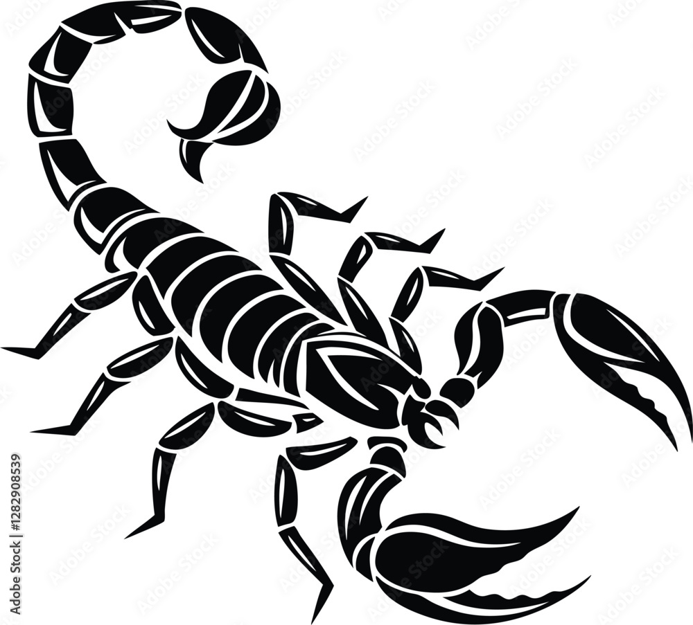 Scorpion Silhouette, Vector Design, Scorpion Icon Scorpion Silhouette, Vector Design, Scorpion Icon