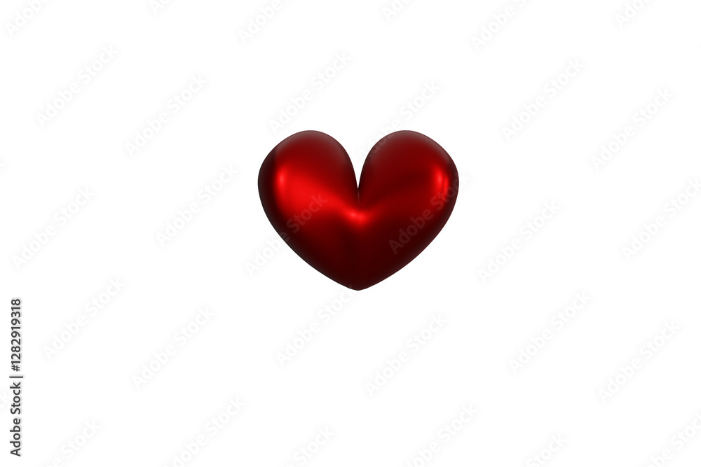 red heart isolated on white red heart isolated on white