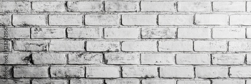Whitewashed Brick Wall Texture, Indoor Setting, Design Background