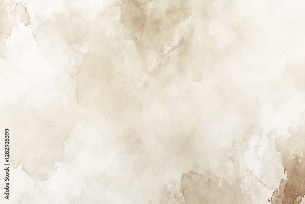 Beige watercolor wash texture background design (2)