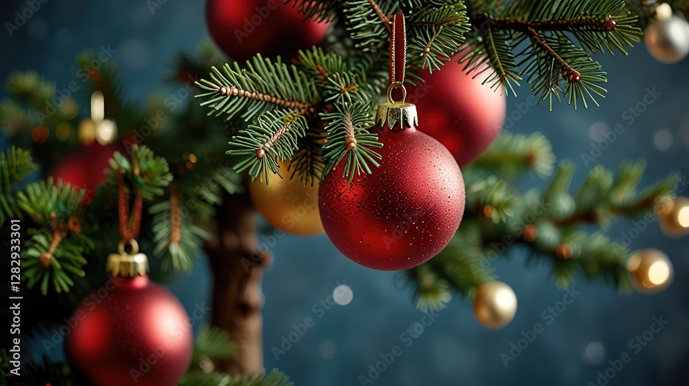 Fototapeta premium Christmas Tree with Decorations